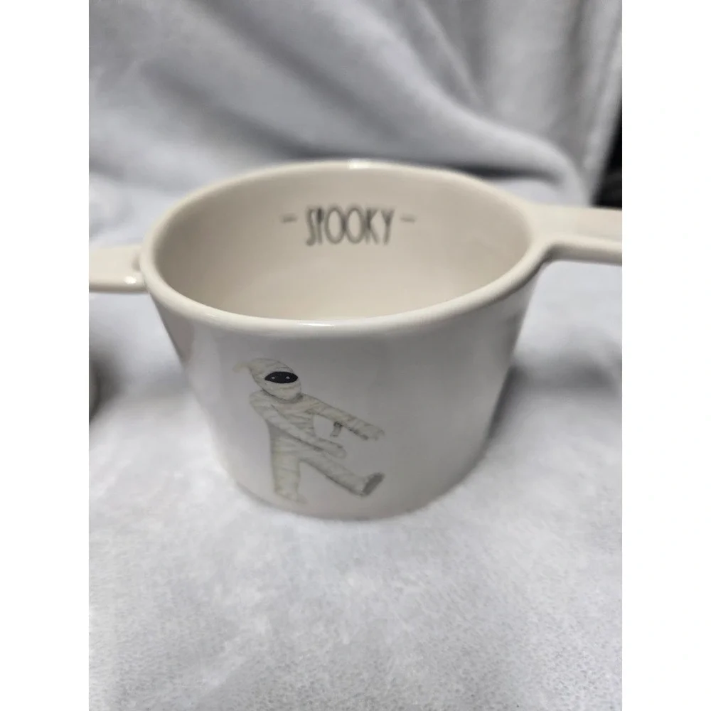 Rae Dunn Halloween Measuring Cups Set of 4 Witch Dracula Frankenstein Mummy
